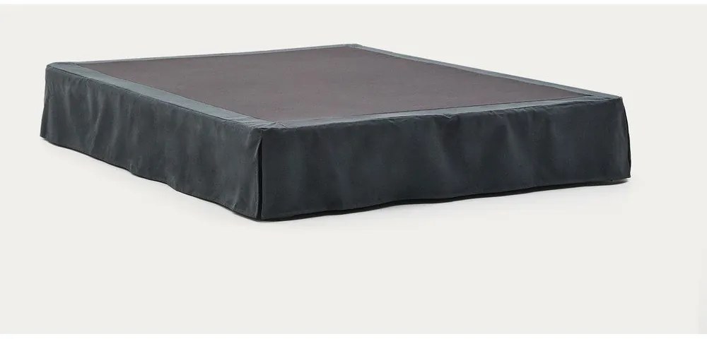 Antracitová čalúnená dvojlôžková posteľ 180x200 cm Jaira – Kave Home