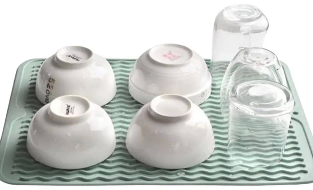 Orion Silikónový odkvapkávač k drezu, matne zelený