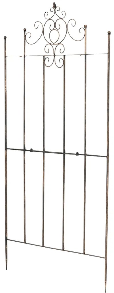 Mriežka na popínavé rastliny Paula - 180 x 85,5 cm - Bronzová