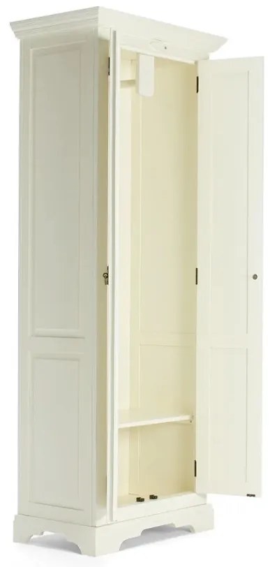 furniture-nabytek.cz - Masívna šatní skriňa Catana z borovice a MDF, lakovaná, biela