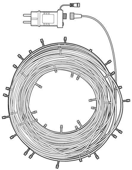Nedis WIFILX01C168 - LED RGB Vianočná reťaz 168xLED/8 funkcií 23m IP44  Wi-Fi Tuya