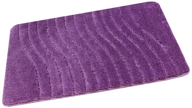 Kúpeľňový koberček Sara fialový, vlny