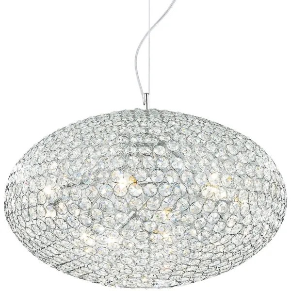Ideal Lux - Krištáľový luster na lanku ORION 12xE14/40W/230V pr. 60 cm strieborná