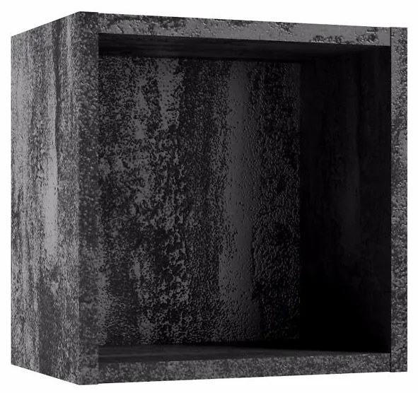 Kúpeľňová skrinka Qubik čierny betón 30x30x20
