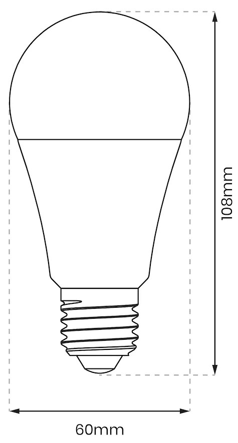 LED žiarovka E27 neutrálna 4000k 9w 920 lm stmievateľná
