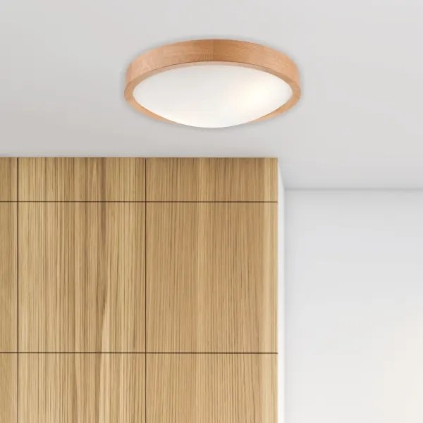 BRILAGI-LED RGBW stmievateľné stropné svietidlo CARVALHO SLIM 2xE27/12W/230V Wi‑Fi dub pr. 37