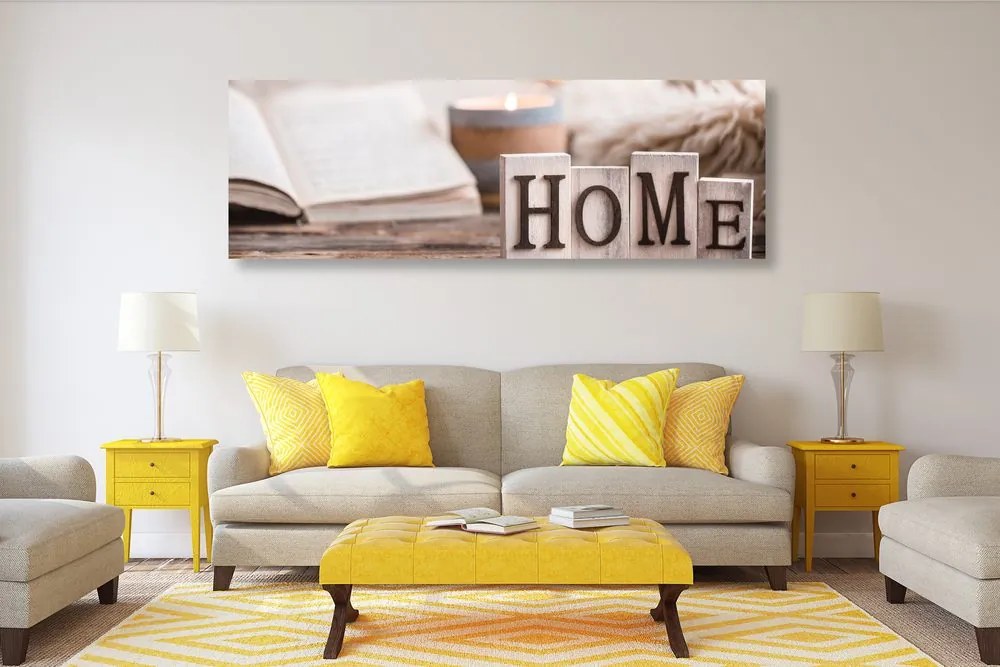 Obraz drevené písmenká s nápisom Home