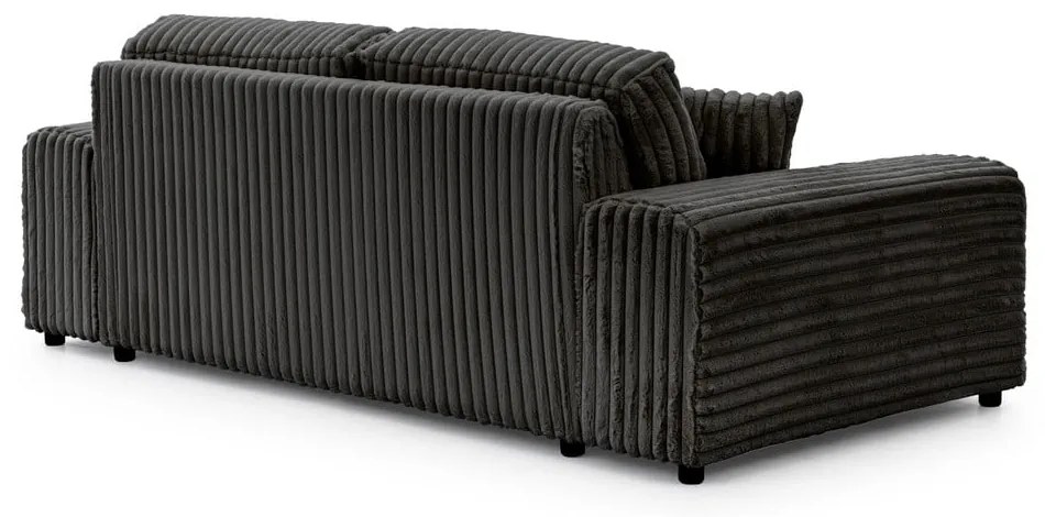 Tmavosivá menčestrová pohovka 213 cm Justin – Ropez