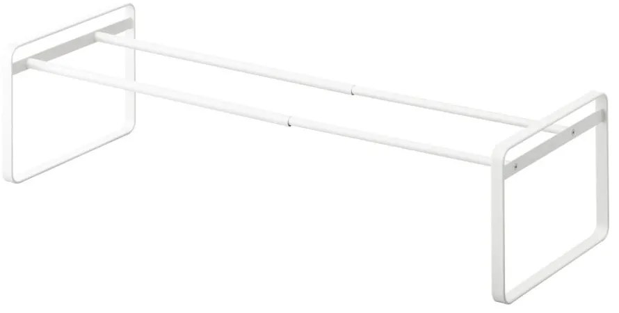 Biela kovová teleskopická polica na topánky Kobe - YAMAZAKI