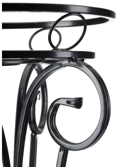 Stojan na kvety 74x34 cm čierna