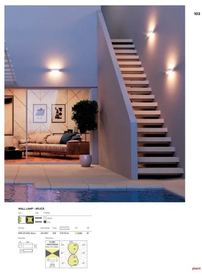 Redo 90096 - LED vonkajšie svietidlo PLANIT LED/10W/230V 3000K IP54 antracit