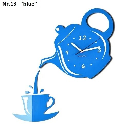 Nástenné hodiny do kuchyne s tichým chodom zlatá