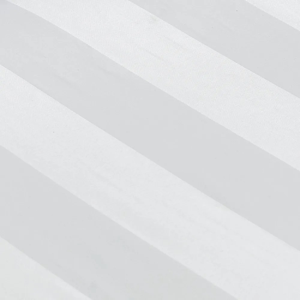 Biela napínacia saténová plachta 150x200 cm So Soft Satin Stripe – Catherine Lansfield