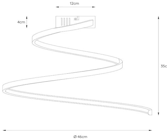 Lucide 46199/25/31 - LED Stmievateľný prisadený luster MAXENCE LED/24W/230V biela