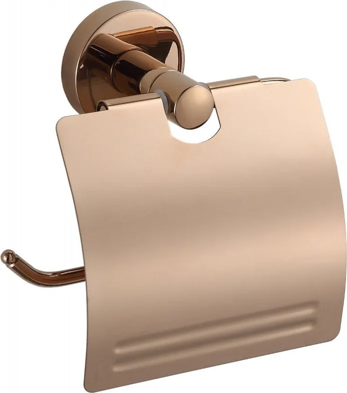 Mexen Remo držiak na toaletný papier, zlatoružová - 7050733-60
