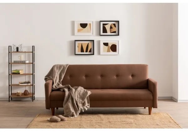 Dvojmiestná pohovka NARA hnedá