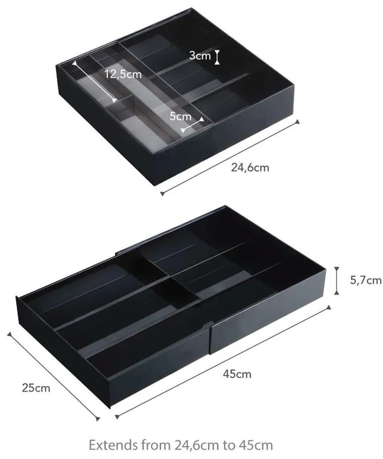 Plastový organizér do zásuvky Tower – YAMAZAKI