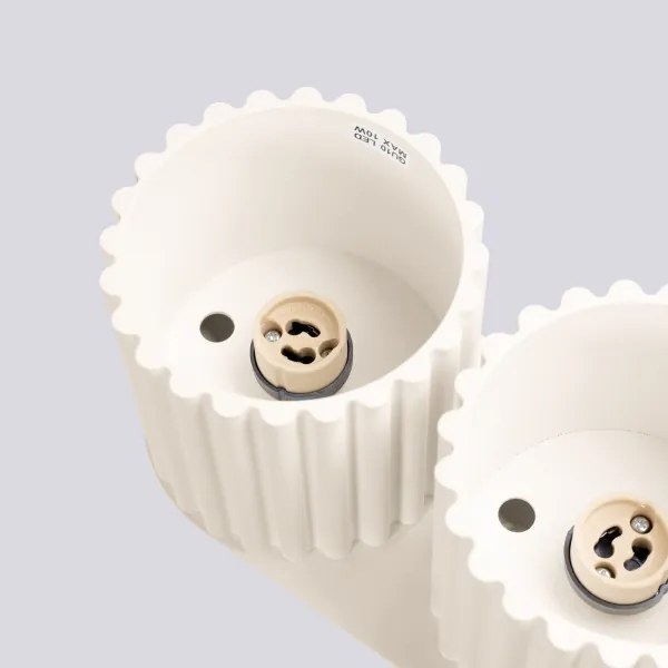 Sollux SL.1790 - Bodové svietidlo AURA 2xGU10/10W/230V krémová