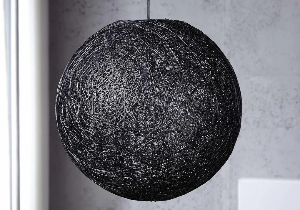 Lampa Wrap čierna 60cm