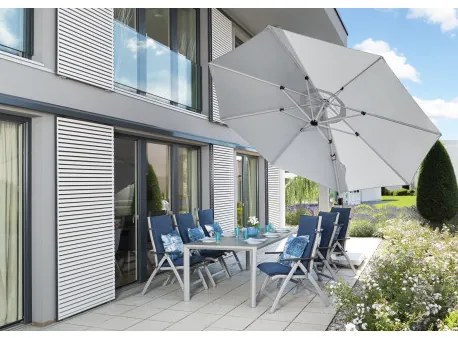 Doppler ACTIVE 370 cm - bočný záhradný slnečník s bočnou tyčou - 2. akosť (S266)