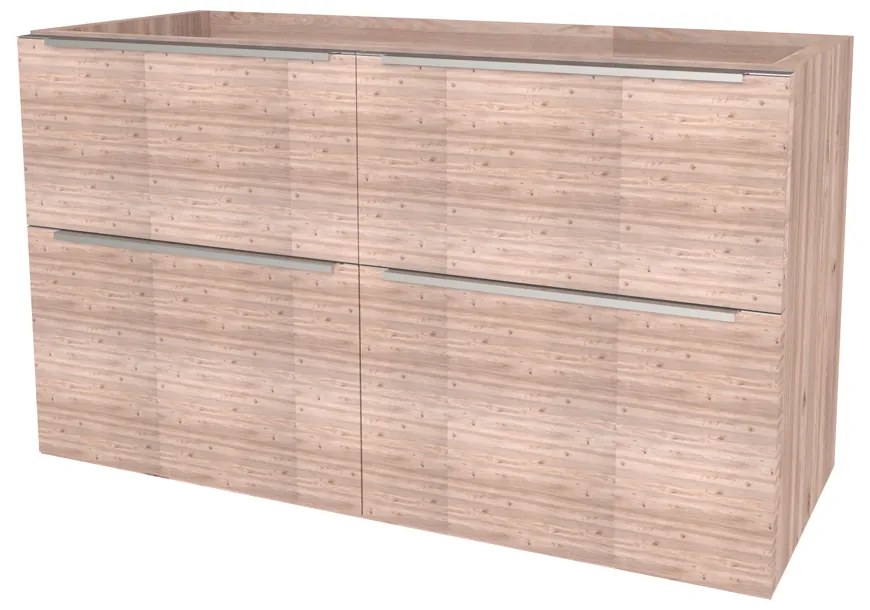 Mereo Mailo, kúpeľňová skrinka 121 cm, chróm madlo, Multidecor, Dub Nelson, MER-CN593SDNLS