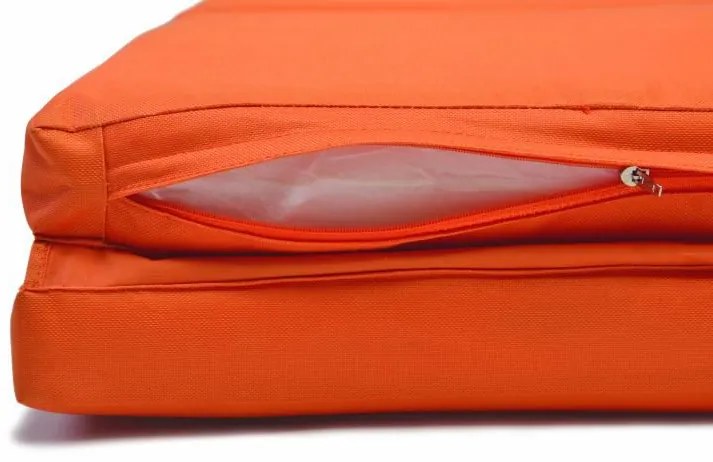 Divero 322 Polstrovanie na lehátko - oranžová