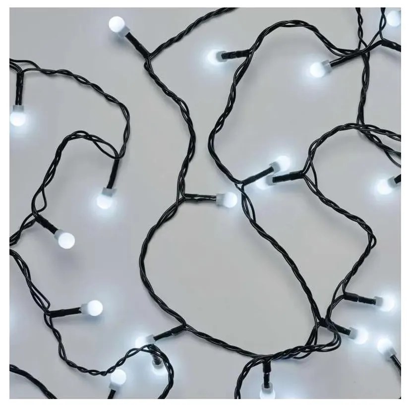 LED vonkajší vianočný reťaz 480 LED/8 funkcií 53 m studená biela IP44