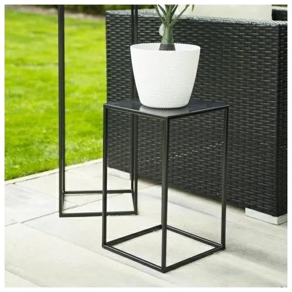 Stojan na kvety 40x24 cm čierna