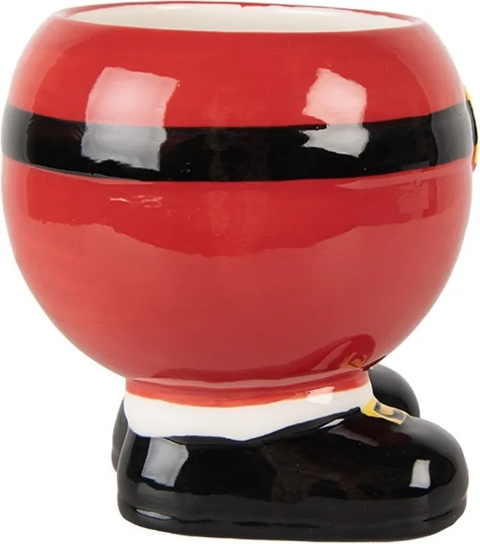 Červený keramický hrnček Santa Claus - 14 * 11 * 11 cm / 400 ml