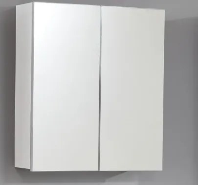 Kúpeľňová skrinka so zrkadlom Skin, biela%