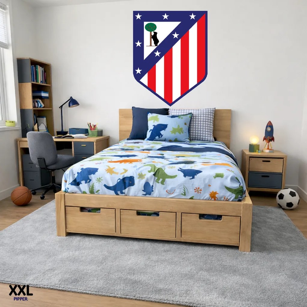 Logo Atlético Madrid - textilná nálepka na stenu Veľkosť: 100 cm