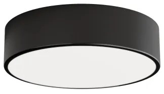 Vonkajšie stropné svietidlo so senzorom CLEO 2xE27/24W/230V pr. 30 cm čierna IP54