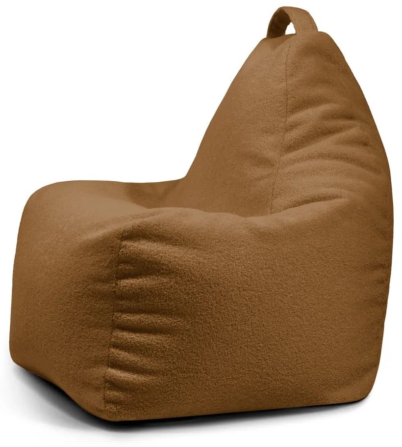 Hnedý sedací vak z textílie buklé Play Amuse – SLOWDOWN