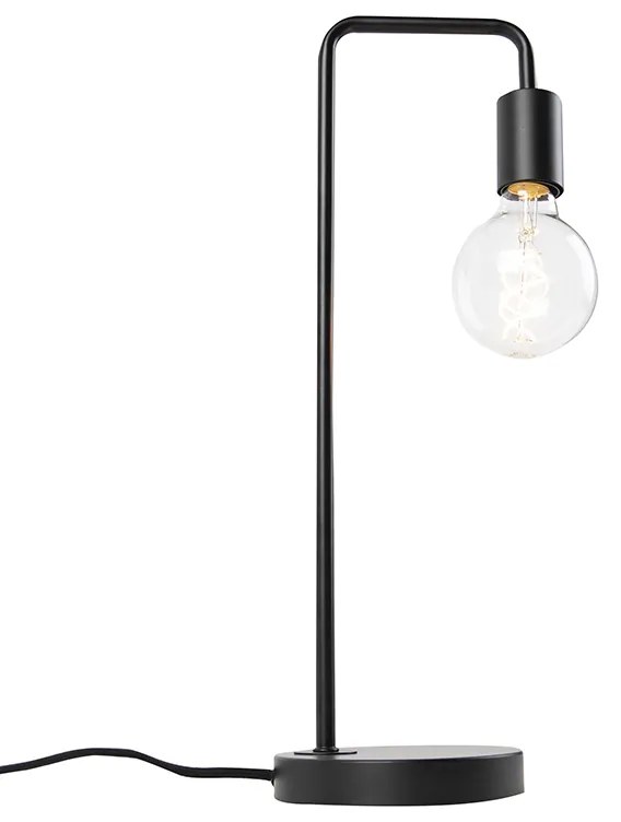 Moderná stolná lampa čierna - Facil