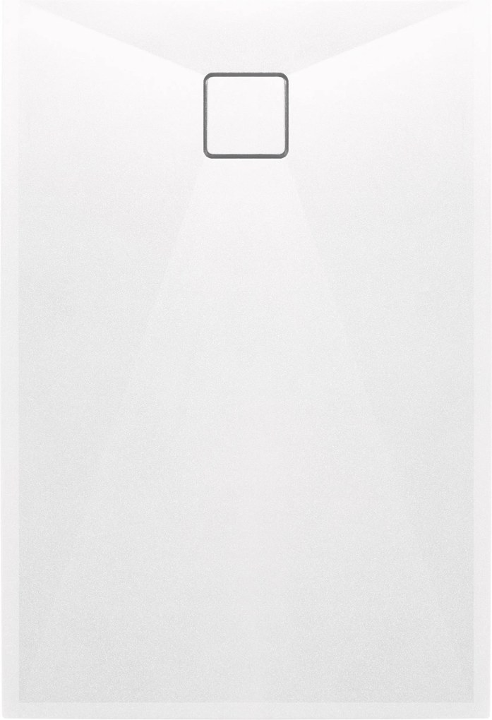 Deante Obdĺžniková sprchová vanička Correo 100x80 cm, granit, biela - KQR A46B