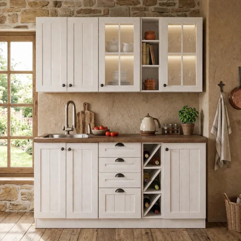 Kuchynská linka PROVENCE  160, sosna andersen / dub Lancelot