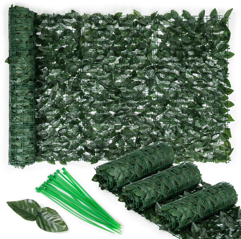 Umelý živý plot 300x50 cm - brečtanovo zelená