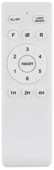 Globo 03671N - LED Stm. stropný ventilátor GALE LED/22W/230V 3000/4500/6000K +DO