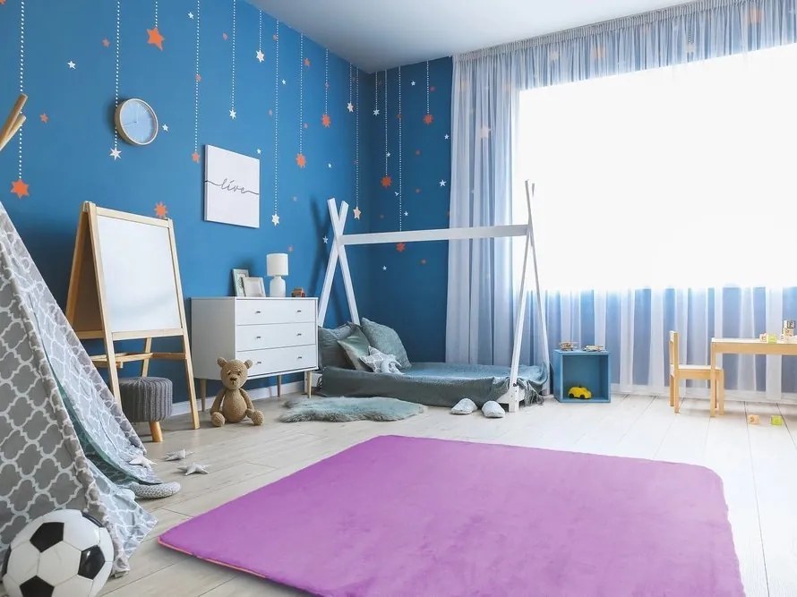 TZ Fialový obdĺžnikový koberec Rabbit Rozmer: 100x150