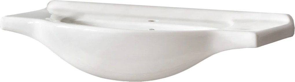 Comad Nábytkové keramické umývadlo UM- CFP 85 DP, 85x49 cm, biela lesklá