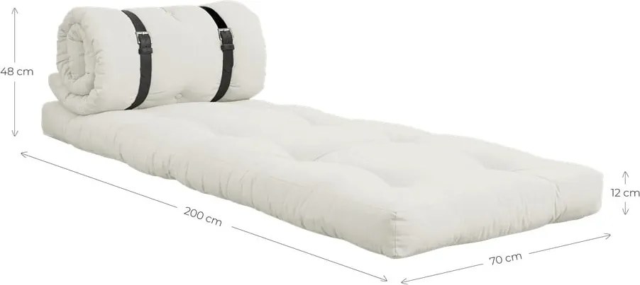 Rozkladacie kreslo s hnedým poťahom Karup Design Buckle Up Mocca