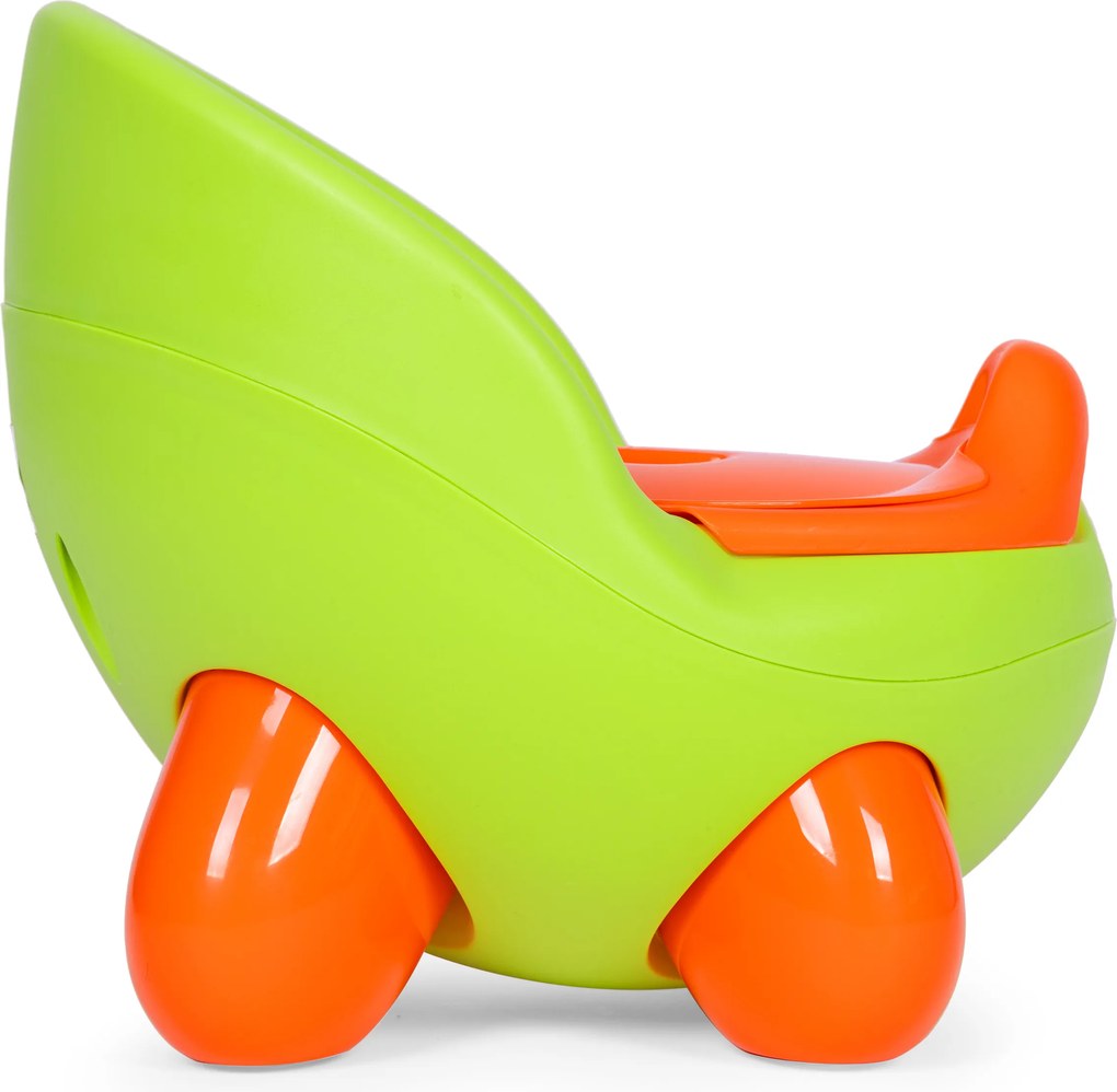 Detský nocník ECOTOYS pre deti od 12 mes., vyberateľná miska, protišmykové nožičky, zelený