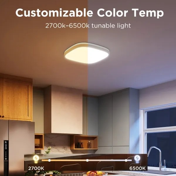 Govee - LED RGBIC Stmievateľné stropné svietidlo LED/24W/230V 2700-6500K Wi-Fi