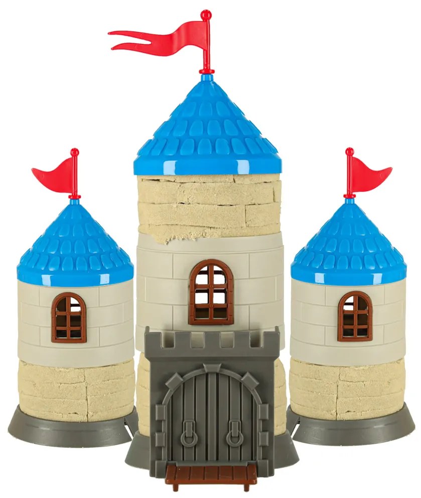 KIK Detská súprava do piesku HRAD 750 g – kreatívny set s príslušenstvom, náradím 3+