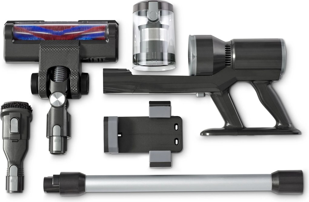 Akumulátorový vysávač, čierny