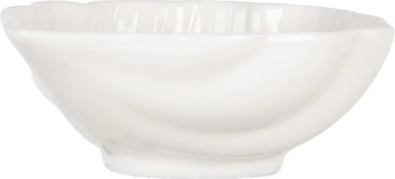 Biela keramická miska v tvare mušle Shell Bowl - 12*10*4 cm