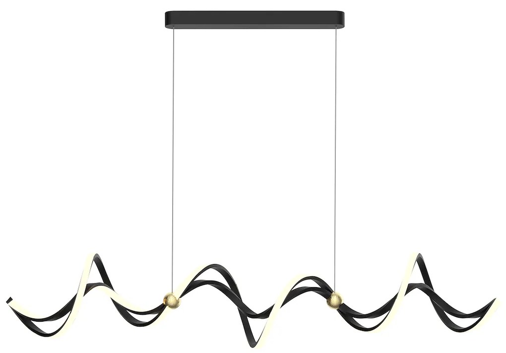 Závesné LED svietidlo Colia, 1x LED 55w, 4000k, b/g