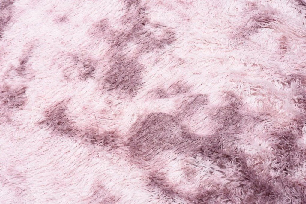 Plyšový koberec SILK Ombre - RUŽOVÝ