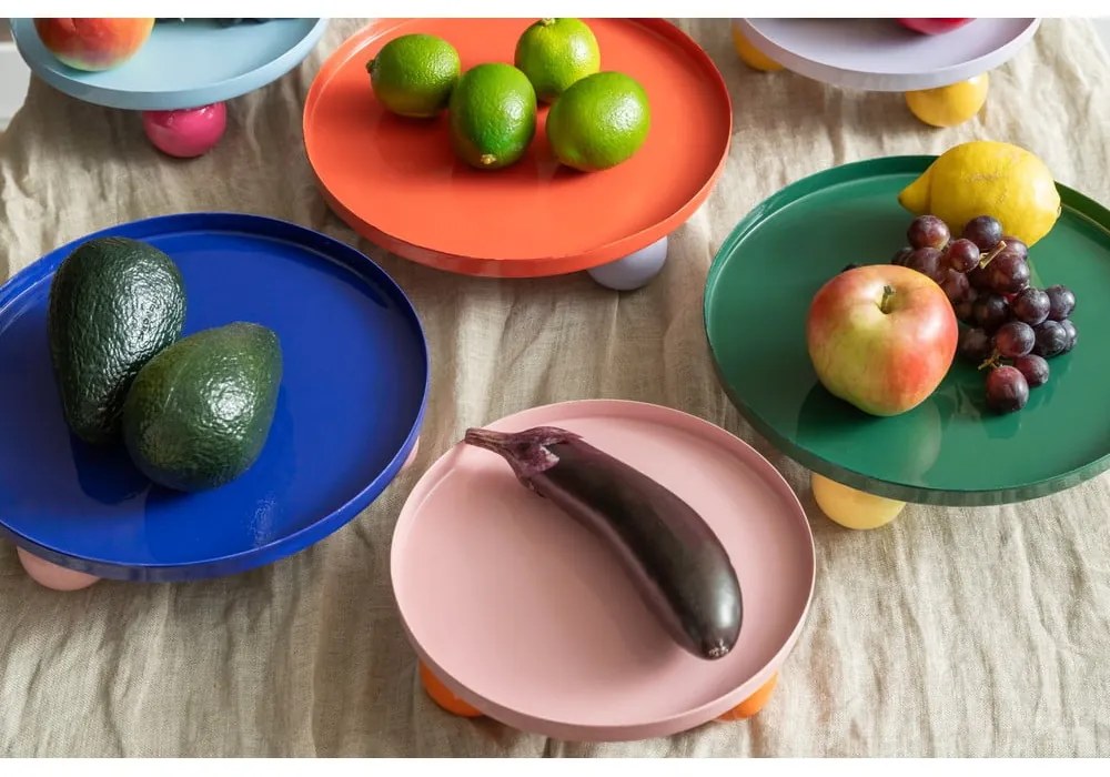 Kovová dekoratívna tácka ø 25 cm Double Funky – PT LIVING