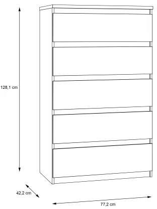 Komoda s zásuvkami MAO dub artisan